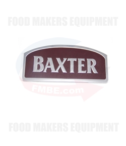 Baxter Steel Name Plate.