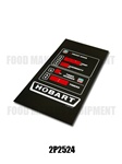 Hobart HP-2  Display Overlay Label