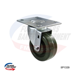High Temperature Oven Caster FME Standard Green. - Large Size Plate