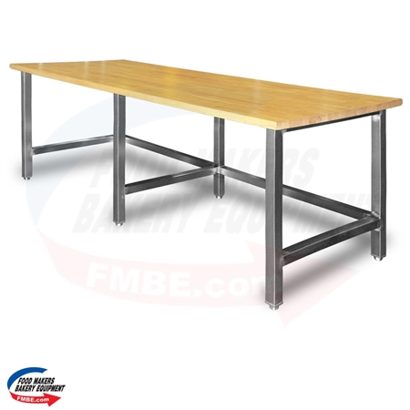 30" W x 84" L Maple Top Table