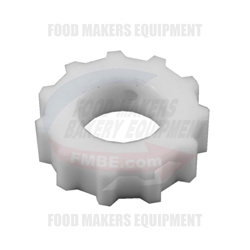 FMBE Pan Greeaser SPG-243438 Delrin Sprockets 2" Dia., 11 Teeth, 1" Bore