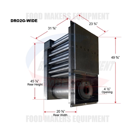 Hobart DRO2G Heat Exchanger (Wide).