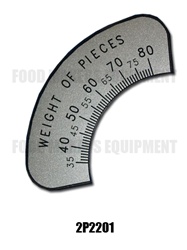 Fortuna KM Weight Ruler Label.