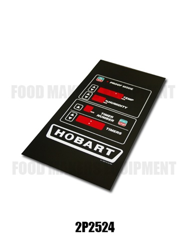 Hobart HP-2  Display Overlay Label