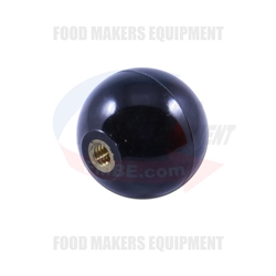 Oliver Divider Rounder  625-S. Black Ball Knob