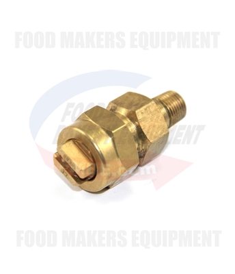 Brass Nozzle: Flat Spray 1/8" NPT Male