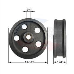 LC Bakery  LCT-4T-201RS Guide Wheel Stabilizer