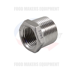 FBME SPG-FA & SPG-SB Hex Reducing Threaded Pipe Fitting. 3/4 Male to 1/2 Female