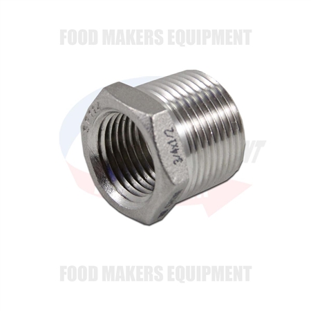 FBME SPG-FA & SPG-SB Hex Reducing Threaded Pipe Fitting. 3/4 Male to 1/2 Female