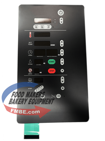 Baxter BX2G / Hobart HBA2G Control Display Touchpad - Overlay "Advanced" Controller