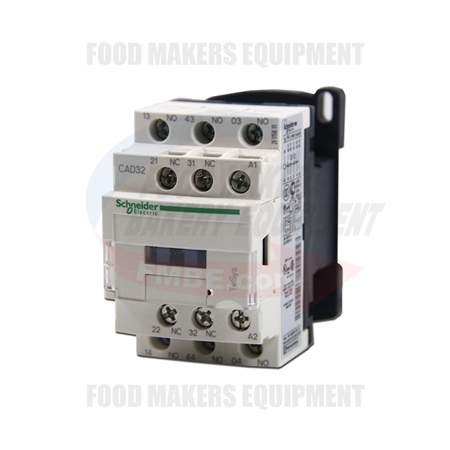 Schneider CAD32 Contactor 10 Amps, Coil 24V, Control Relay