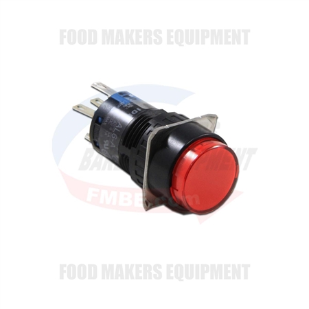 Baxter OV210 Red Pushbutton Switch.