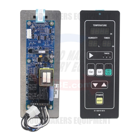 Hobart HPC800 Complete Control Panel. Overlay, PCB and Buzzer.