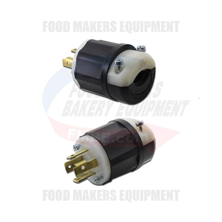 Male Plug 30A, 4 Wire, 3 Ph. 250V.