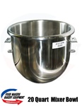 Hobart 20 Quart Stainless Steel Mixer Bowl