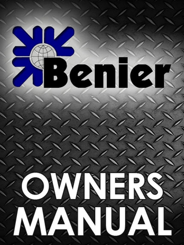 Benier Dough Moulder B088 Manual