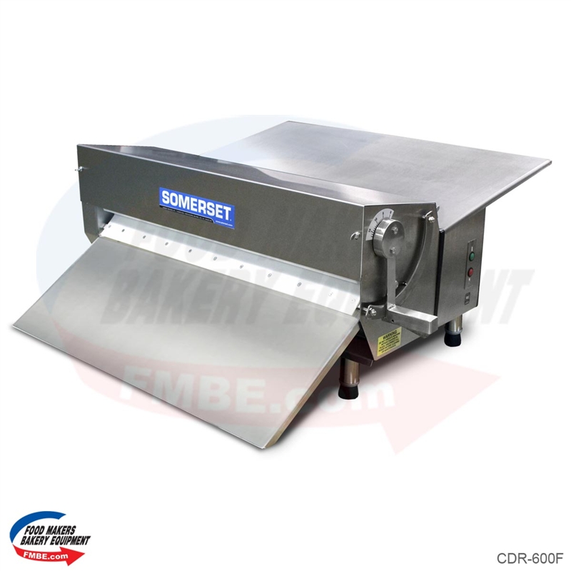 Somerset CDR-600F 30 Countertop One Stage Dough Sheeter with Fondant Tray - 120V, 3/4 HP