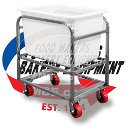 Stainless Steel Dough Bin Cart