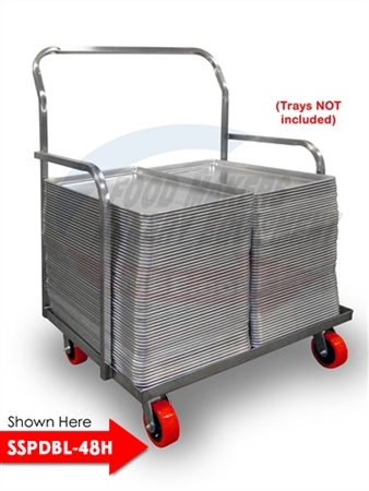 Double Sheet Pan Dolly 48" High - Heavy Duty