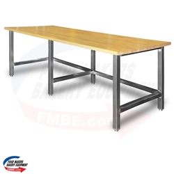 30" W x 96" L Maple Top Table